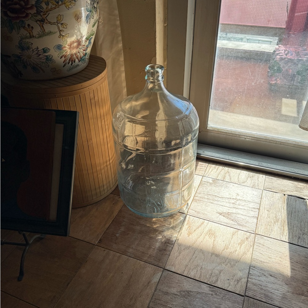 Large Clear Glass Water Jug